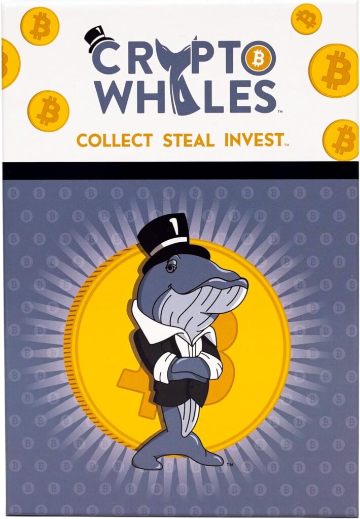 Crypto Whales Card Game - Addictively Fun Bitcoin Card Game for All Ages | Fusion of Monopoly Deal  Cover Your Assets | Bitcoin Gift | Crypto Wallets | Crypto Merch | Money Games